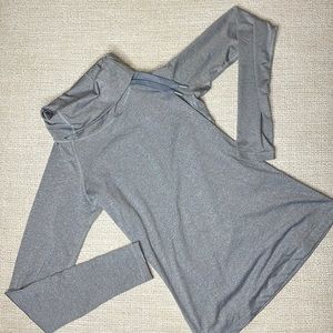 Gray Nike Turtle Neck Dri Fit Long Sleeve Shirt